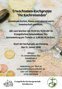 Ein Plakat mit Landkarte und den Informationen des vorstehenden Textes.