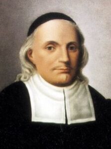 Das Bild zeigt ein Portrait des Dichters und Theologen Paul Gerhardt.